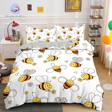 Housse de Couette Abeille Dessin Animé